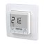 Clock thermostat as room controller, AC 230V, 1 changeover contact, heating 5(2) A, cooling 1(1) A, white backlighting thumbnail 1