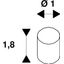 Feed-in for LV-Wire system, max. 25A, 2pcs, chrome thumbnail 2