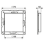 Blank centre plate A594-0SWM thumbnail 2