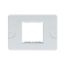 COMPACT PLATE - SELF-SUPPORTING - 2 GANG - CLOUD WHITE - SYSTEM thumbnail 2