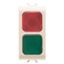 DOUBLE INDICATOR LAMP - RED/GREEN - 1 MODULE - IVORY - CHORUSMART thumbnail 2