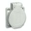 PratiKa socket - grey - 2P + E - 10/16 A - 250 V - German - IP54 - flush - back thumbnail 2