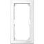 M-Smart frame, 2-gang without central bridge piece, polar white, glossy thumbnail 3