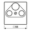 Centre plate for TV-FM-SAT socket A561PLSATAL thumbnail 6