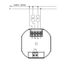 Clock thermostat as a room controller, RAL9016 glossy 55x55, AC 230V, 1 changeover contact, heating 5(2) A, cooling 1(1) A, white backlighting thumbnail 4