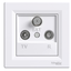 Asfora, TV-R-SAT ending socket, 1dB, white thumbnail 3