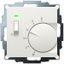 UP room controller, RAL9010 matt 55x55, 5-30C, AC 230V, 1NC, 10 A, temperature reduction approx. 4K, switch on/off, display controller "heating" thumbnail 2