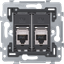 2 RJ45 connections STP cat. 6, PoE++ ready, flat model, incl. base 71 thumbnail 1