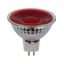 LED GU5.3 MR16 Glass 50x47.5 12V 5W 38° AC/DC Red Non-Dim thumbnail 2