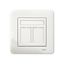 Exxact modular outlet 2x8 pole cat 6 UTP white thumbnail 3