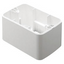 WALL-MOUNTING BOX - FOR TOP SYSTEM PLATE - 1/2/3 GANG - CLOUD WHITE - SYSTEM thumbnail 1