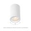 CHLOE SPOT GU10 SURFACE IP20 round white adjustable thumbnail 5