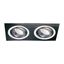 Helium Double Recessed Light Black thumbnail 2