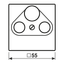 Centre plate for TV-FM-SAT socket A561PLSAT thumbnail 3