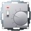 UP room controller, aluminum 55x55, 5-30C, AC 230V, 1 opener, 10 A, temperature reduction approx. 4K, switch on/off, display controller "on" thumbnail 1