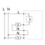 UP room controller, RAL9010 glossy 55x55, 5-30C, AC 230V, 16 A relay output 1 NO contact, PWM / 2 point control, switch, TA, LED displays thumbnail 4