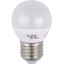 LED E27 Ball G45x76 230V 470Lm 5W 827 240° AC Opal Dim thumbnail 2