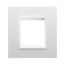 LUX INTERNATIONAL PLATE - IN TECHNOPOLYMER - 2+2+2+2 MODULES HORIZONTAL - WHITE MONOCHROME - CHORUSMART thumbnail 2