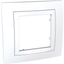 Unica Basic - cover frame - 1 gang - white/white thumbnail 4