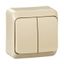 PRIMA - 1pole 2-circuits switch - 10AX, beige thumbnail 2