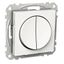 Exxact rocker switch round 2x 2-way screwless white thumbnail 2