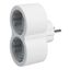 MOP STD SCH 2P+E 16A 2 FRONT OUTLETS WHITE/GREY thumbnail 10