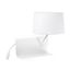 HANDY WHITE RIGHT WALL LAMP 1XE27 20W USB LED 3W thumbnail 1