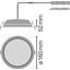 DOWNLIGHT ALU DALI 150 14 W 4000 K IP44/IP20 WT thumbnail 3