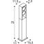 ESKINA 75 FRAME 27W 3000/4000K 230V LED IP65 anthracite thumbnail 2