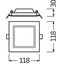 DOWNLIGHT SLIM SQUARE 105 6 W 6500 K WT thumbnail 9