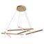 Modern Line Pendant Lamp Matt Gold thumbnail 2