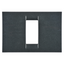 VIRNA PLATE - IN TECHNOPOLYMER GLOSS FINISHING - 1 GANG - METALLIC SLATE - SYSTEM thumbnail 1