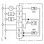 Room controller, 5-30C, AC 230V, 1 changeover contact, heating: 10 mA ... 10 (4) A, cooling: 10 mA ... 5 (2) A, temperature reduction approx.5K thumbnail 4