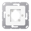 Centre plate for audio connectors, white thumbnail 1