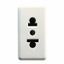 EURO-AMERICAN STANDARD SOCKET-OUTLET 250/125V ac - 2P+E 15A - 1 MODULE - SYSTEM WHITE thumbnail 2