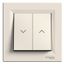 Asfora - roller blind pushbutton - lift terminals - cream thumbnail 2