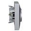 Pin compact socket outlet 2x2P+E, silver thumbnail 1