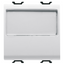 PUSH-BUTTON WITH ILLUMINATED NAME PLATE 250V ac - NO 10A - 2 MODULES - GLOSSY WHITE - CHORUSMART thumbnail 1