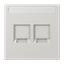 Centre plate for MJ f. 2 sockets LS1969-25NAWELG thumbnail 2