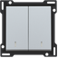 Finishing set with double lens for two-circuit switch, two-way switch thumbnail 1