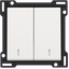 Finishing set with double lens for two-circuit switch, two-way switch thumbnail 1