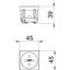 STD-F0K SRO1 Socket 0°, single, coded with earth pin 250V, 10/16A thumbnail 2