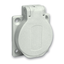 PratiKa socket - grey - 2P + E - 10/16 A - 250 V - French - IP54 - flush - back thumbnail 3