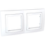 Unica Basic - cover frame - 2 gangs, H71 - white/white thumbnail 2