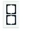 1722-811 Cover Frame carat® white glass thumbnail 1