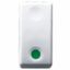 PUSH-BUTTON 1P 250V ac - NO 10A - AUXILIARES CONTACT NC - START - SYMBOL GREEN - 1 MODULE - SYSTEM WHITE thumbnail 2
