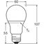 LED PCR LAMPS WITH CLASSIC A 8.5W 827 Frosted E27 thumbnail 7