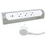 MOES COR ANGLE SCH 3X2P+E USB A+C 1 M CORD ALUMINIUM WHITE PAINTED thumbnail 6