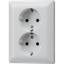 Socket outlet 2-gang, 16 A / 250 V, alu thumbnail 1