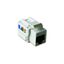 0211/11-507 Flush Mounted Inserts Cat 5e RJ45 8(8) 1gang white thumbnail 1